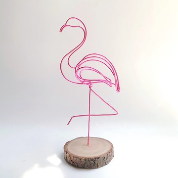 火鶴 紅鶴 鋁線裝飾品 空鳳架 空鳳花架 園藝 (不含空氣鳳梨)