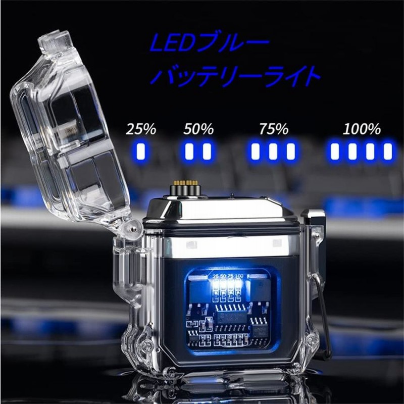 【値下げ】懐中電灯 (ライター機能 , 高電圧電気アーク式ライター) 防犯グッズ 電子ライター プラズマライター USB Type-C充電式 アーク