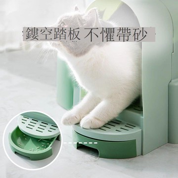 貓砂盆全封閉走廊式幼貓防帶砂貓廁所超大號抽屜式隔臭貓屎盆