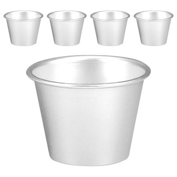 SaNNeNg 三能 小布丁杯 陽極 SN60145 60 x 45 x 56mm 5個  銀色  1組