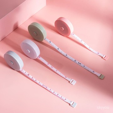 【臺灣熱賣】 可愛北歐小捲尺釐米英寸軟皮尺測量三圍胸圍臀圍腰圍衣尺量身高尺 ADWP
