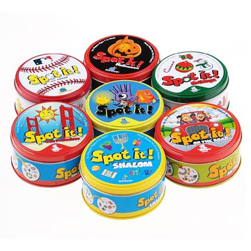 英文版 18款spot it game 紙牌 親子互動溝通益智卡牌兒童桌游
