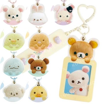 小禮堂 San-X 文字拼圖小卡收納吊飾 (大臉款) 拉拉熊 角落生物 棉花糖兔 意志薄弱醬