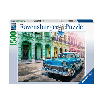 Ravensburger 德國維寶 拼圖 古巴汽車 Set 1500片  古巴汽車 多色  1盒