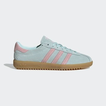 Adidas Adidas Brmd W JS0257 女 運動休閒鞋 德訓鞋 復古 麂皮 舒適 水藍 粉紅
