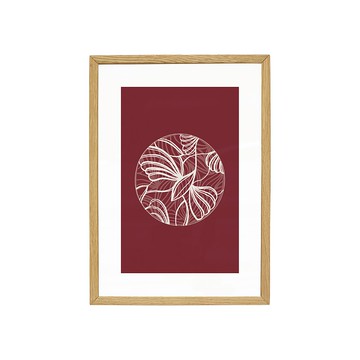 【Hübsch】－880816 北歐風自然色橡木畫框(含圖片)-小 掛畫聖誕