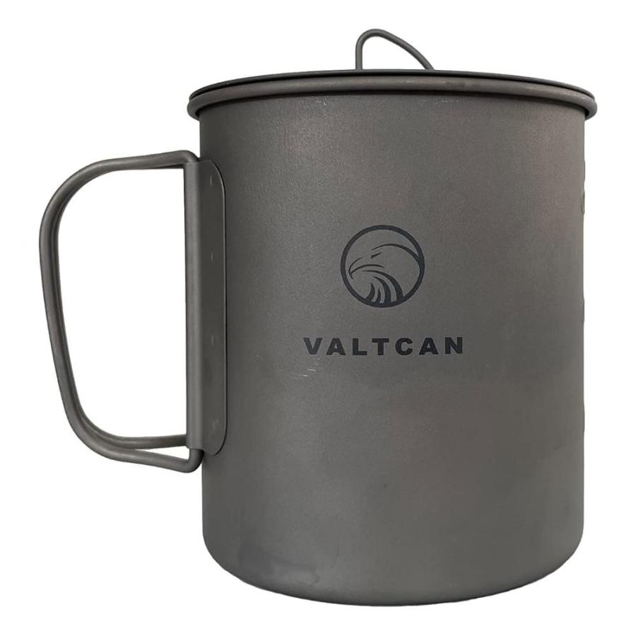 Valtcan 600ml Titanium Cup Mug Pot Backpacking Cup 20 oz with Tough Lid