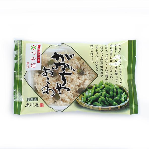 冷凍 おこわ 枝豆 だだちゃ豆 ががちゃおこわ（1袋) レンジパック 豆ご飯 山形県産米 つや姫 鶴岡産