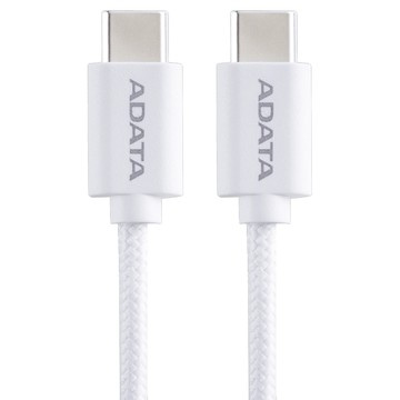 ADATA 威剛 USB-C 對 USB-C 傳輸線  1m  白色  1盒