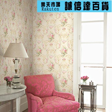 壁紙 壁貼 簡式鄉村風主臥室床頭女孩壁紙布壁紙無縫牆布全屋高級感