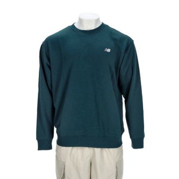 New Balance 男款 綠色 美規 圓領 Logo 大學T 長袖 MT41507AAV