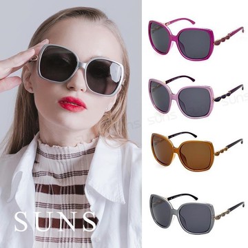 【SUNS】淑女款名媛偏光墨鏡/太陽眼鏡 抗UV(81557)