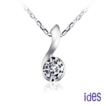 ides愛蒂思 GIA證30分E/SI1八心八箭頂級車工3EX鑽石項鍊/14K(IDP0159)