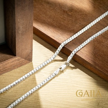 S925銀鍊。銀扁鍊。2.5mm | AL