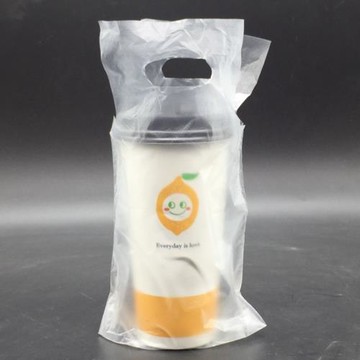 一次性塑料奶茶袋打包袋飲料咖啡果汁袋單杯雙杯裝500只手提袋