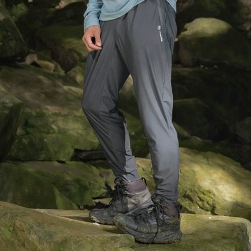 四向彈力↕️冰絲耐磨速乾束口登山褲＿黑/灰/藍-4種尺寸