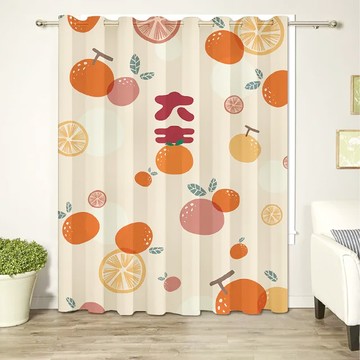 打孔式空調長門簾 窗簾 100%聚酯纖維  150 x 200cm  大吉大利 米色