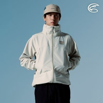 ADISI 男輕薄3L防水透濕超透氣耐磨登山外套 AJ2691052 羊灰米 (M-3XL)｜防水外套 防風 防潑水 超撥水 三層布