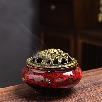 現貨供應 弘喧 買 300克 沉香粉 袋裝 送 陶瓷 薰香爐 越南 沉香 芽莊 惠安 助眠 安神   仿古 環香 煙供爐