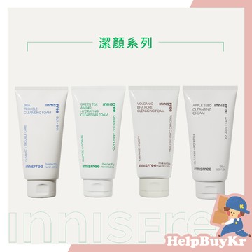 洗面乳💦【搬運工】韓國代購 Innisfree 火山泥 綠茶 洗面乳 藍莓 洗面乳 蘋果籽 卸妝水 卸妝棉 火山