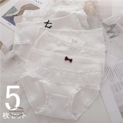 白ショーツ 5枚セット パンティ 下着 インナー パンツ レース ホワイト コットン 可愛い レディース 通販 Lineポイント最大get Lineショッピング
