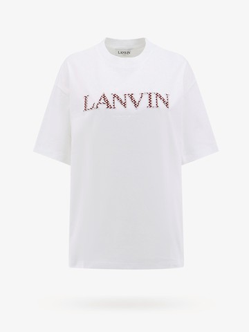Cotton t-shirt with lanvin patch - LANVIN PARIS - gender_Woman