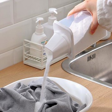 日本洗衣粉專用收納盒家用洗衣凝珠儲存大容量小號帶蓋防潮密封桶