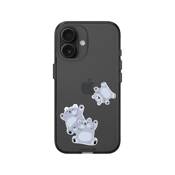 iPhone 16 Clear (相機按鈕) 酷墨灰 - 白白日記 Darylhochi - 被壓扁了