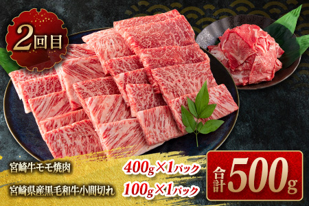 数量限定≪3か月お楽しみ定期便≫宮崎牛スライス＆焼肉セット(総重量1.8kg)　肉　牛　牛肉　国産 GG5-23