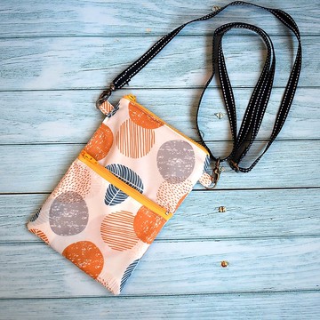 斜背手機袋_拓印秋天