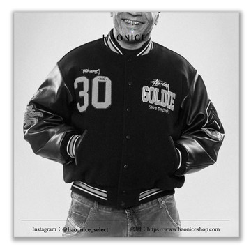 【HAO NICE】100%正品 STUSSY x METALHEADZ 潮流品牌聯名款復古拼接刺繡棒球外套 外套