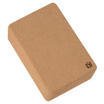 USHaS 瑜癒 經典軟木瑜珈磚 100%天然軟木  228 x 150 x 75mm  1入  咖啡色