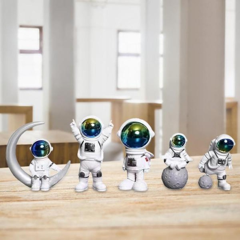 宇宙飛行士フィギュア知育玩具飾りグッズ置物宇宙飛行士彫刻樹脂像