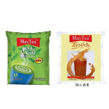 抹茶 【MaxTea】 印尼拉茶(25gx30入/袋) / 抹茶拿鐵 (20gx15入/袋) 任選3袋組