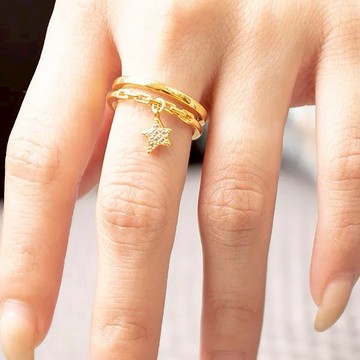 Yolanda  十字花多戒指(金)-新年禮推薦