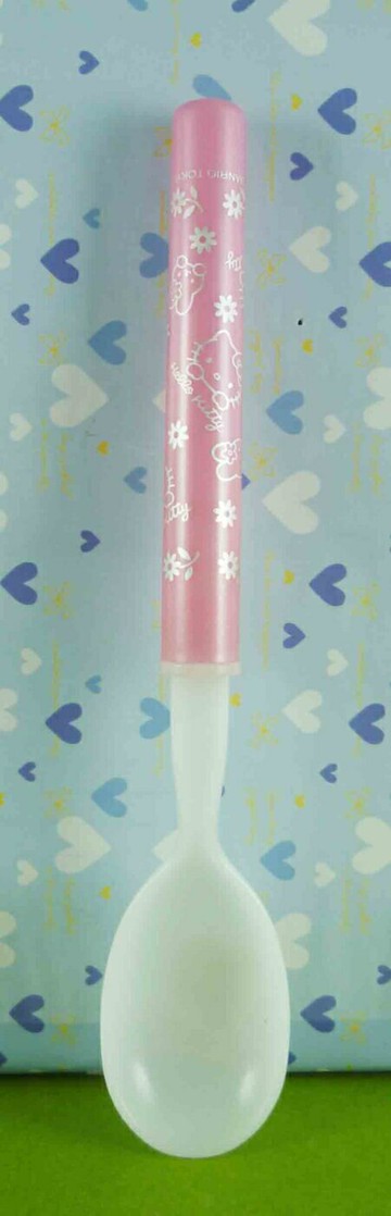 【震撼精品百貨】Hello Kitty 凱蒂貓 沙拉湯匙 粉花【共1款】 震撼日式精品百貨