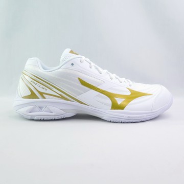 MIZUNO 71GA264318 WAVE CLAW 4 男 排羽球鞋 3E寬楦 白x金【iSport愛運動】