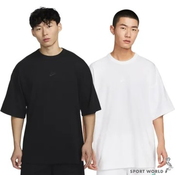 全黑 HF9607-010-S Nike 短袖上衣 男裝 厚磅 超寬鬆 純棉 全黑/全白 HF9607-010/HF9607-100