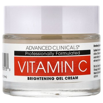 Advanced Clinicals, 維生素 C，潔白凝膠乳霜，2 液量盎司（59 毫升）