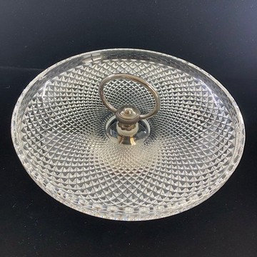 玻璃高腳點心盤 水果架 高腳盤 適用於開胃菜・小蛋糕 15kwf6
