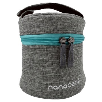 nanobebe 奶瓶保冷旅行袋 低溫保鮮 可手提/吊掛 雙向拉鍊設計 可機洗  15.7 x 13.5 x 13.5cm