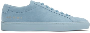 Common Projects 蓝色 Achilles Tonal Suede 运动鞋