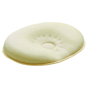 Reine Luft 嬰兒枕頭 7層網狀填充物 柔軟透氣 有效分散頭部壓力  31 x 23 x 5cm  米色