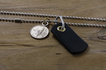 硬幣項鍊-韓國100圜1996年