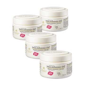 【澳洲 G&M】夏威夷果油滋養嫩膚霜含維他命E(250g/罐 4入組)