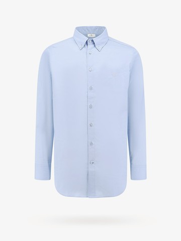 Cotton shirt with embroidered pegaso logo - ETRO - gender_Man