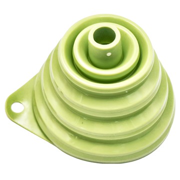 MOCODO 伴佳家 可折疊矽膠漏斗 綠色 廚房小物 集水器  1個