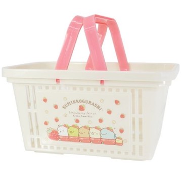 asdfkitty*日本san-x角落生物 手提收納置物籃/收納籃/整理籃/收納髮飾.玩具.衛浴用品-日本正版商品