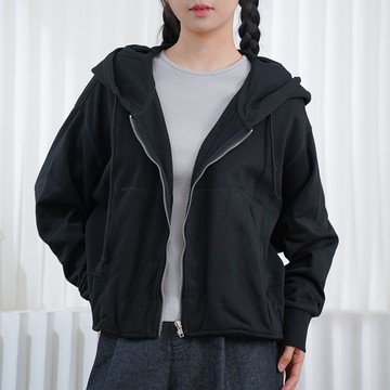 百搭拉鍊連帽薄外套122359C