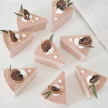 三角形蛋糕盒6寸8寸千層慕斯切件透明塑料盒烘焙西點盒